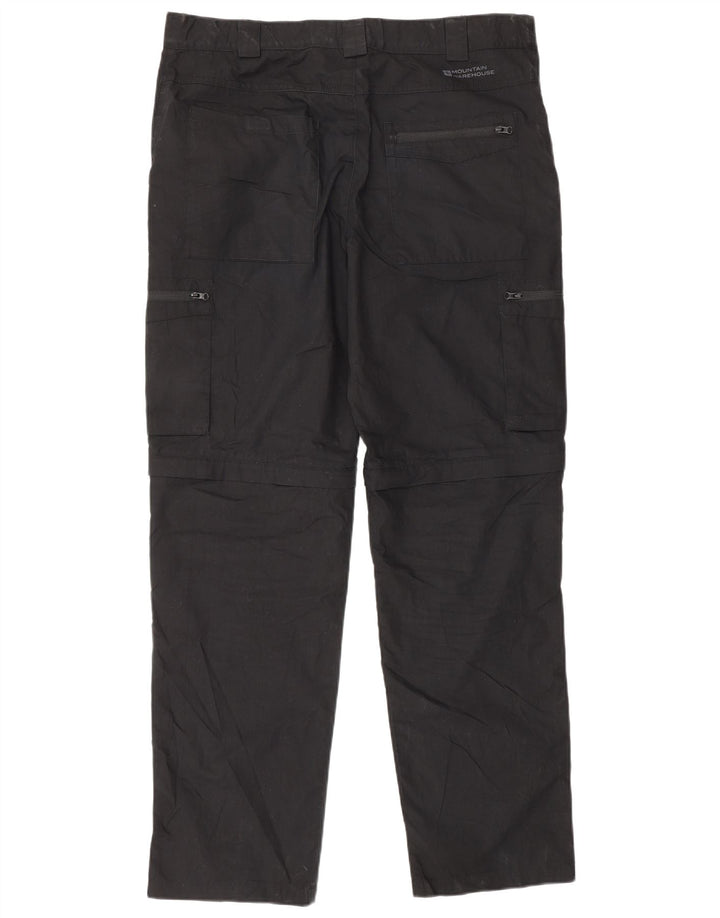 Mountain Warehouse Gerade Herren-Cargohose, W34, L32, Schwarz, Polyester