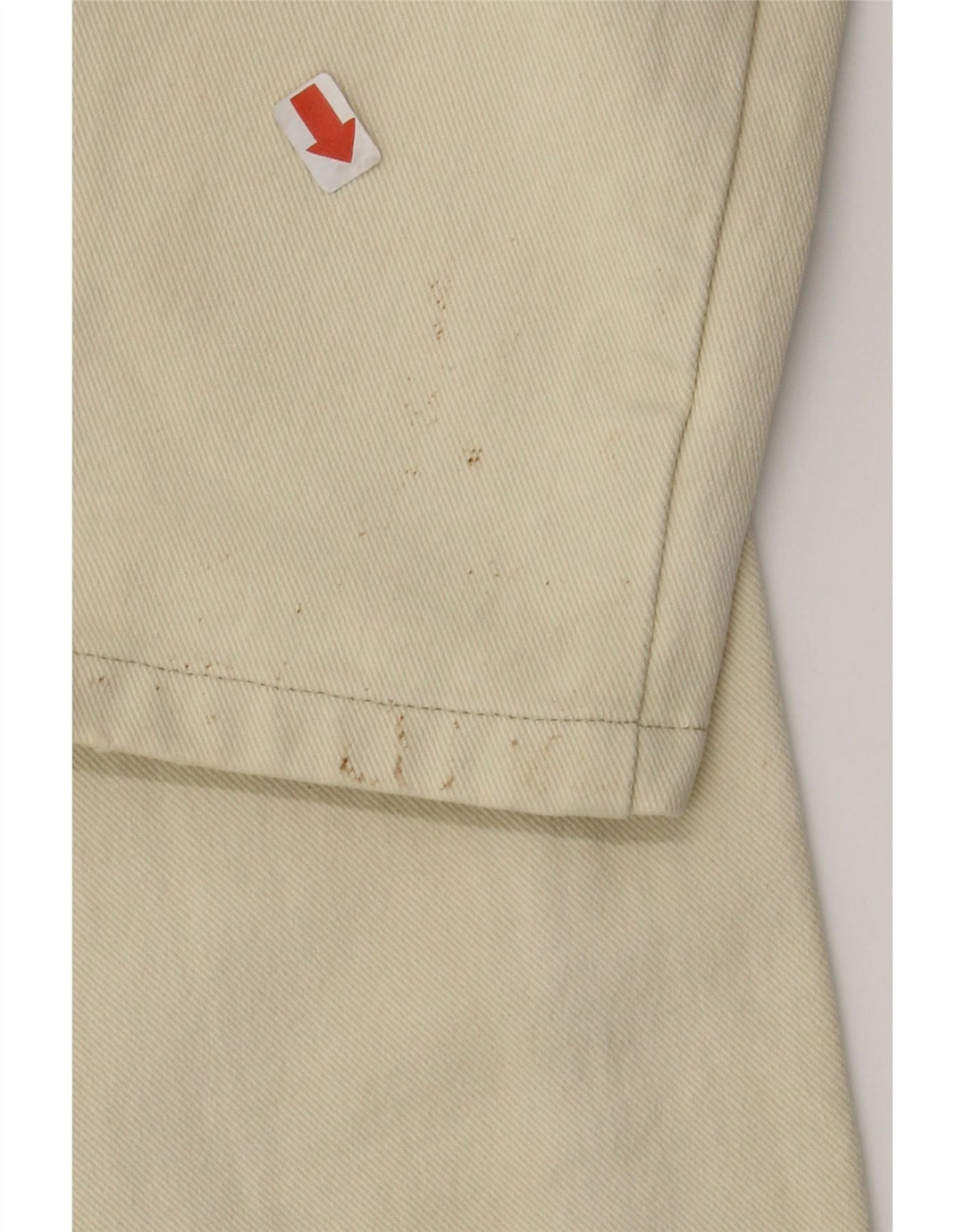 ARIZONA Womens Straight Jeans W32 L28 Beige Cotton Vintage Arizona and Second-Hand Arizona from Messina Hembry 