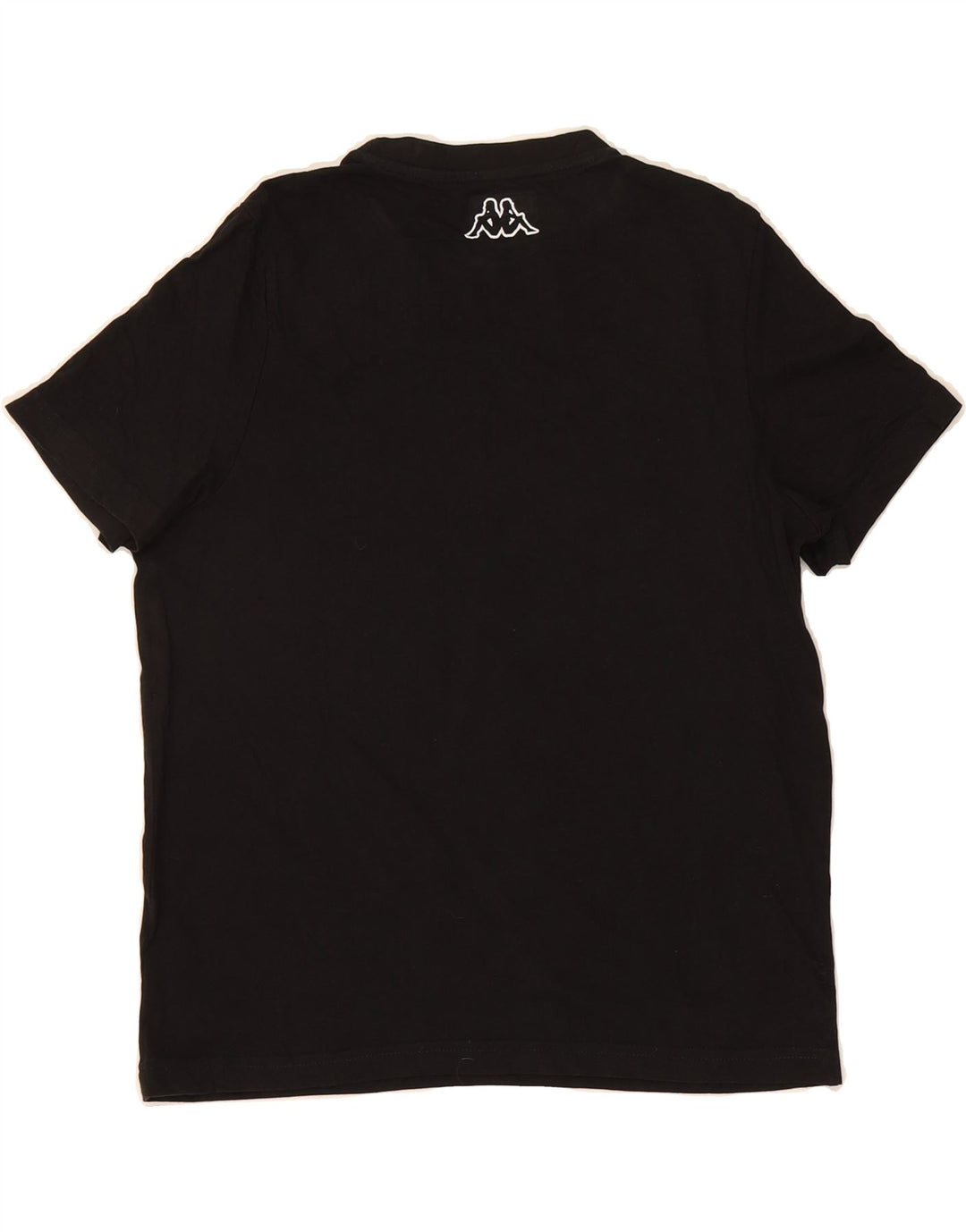 KAPPA Womens Graphic T-Shirt Top UK 10 Small Black Vintage Kappa and Second-Hand Kappa from Messina Hembry 