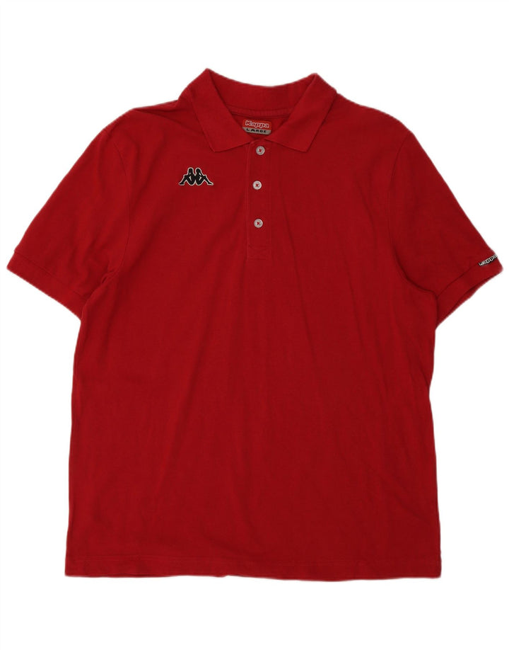 Kappa Herren Poloshirt Large Rot