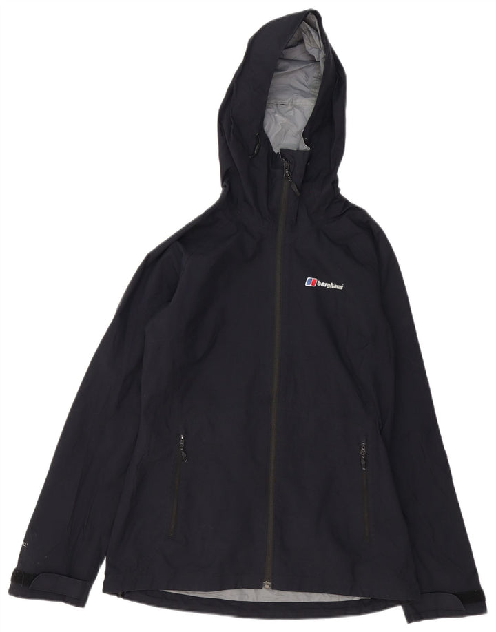Berghaus Damen-Regenjacke mit Kapuze, Größe S, Marineblau, Polyamid