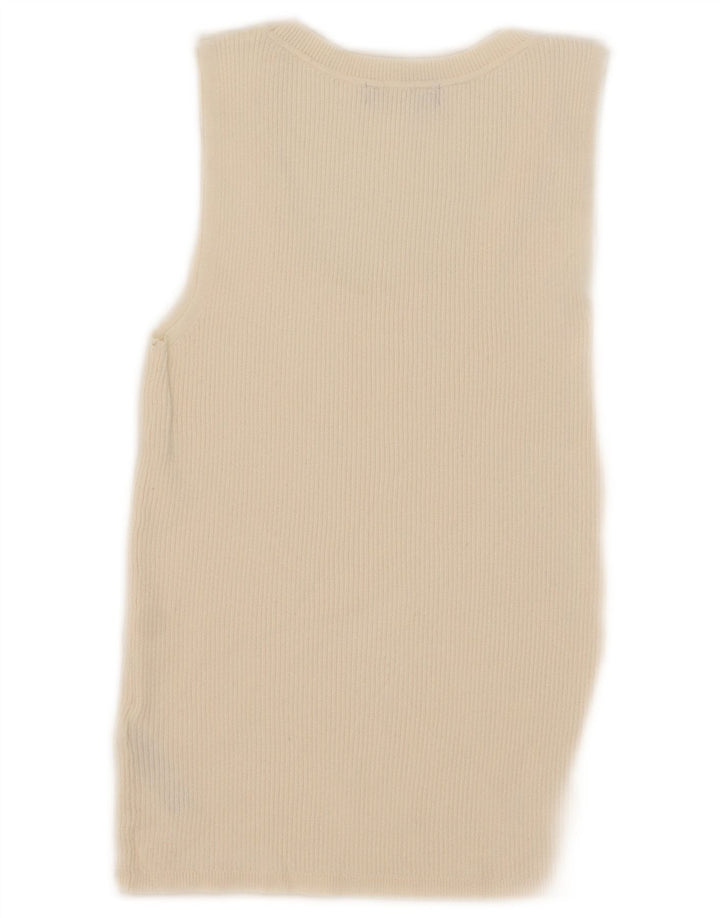 Marks & Spencer Damen Weste Top UK 12 Mittelbeige Viskose