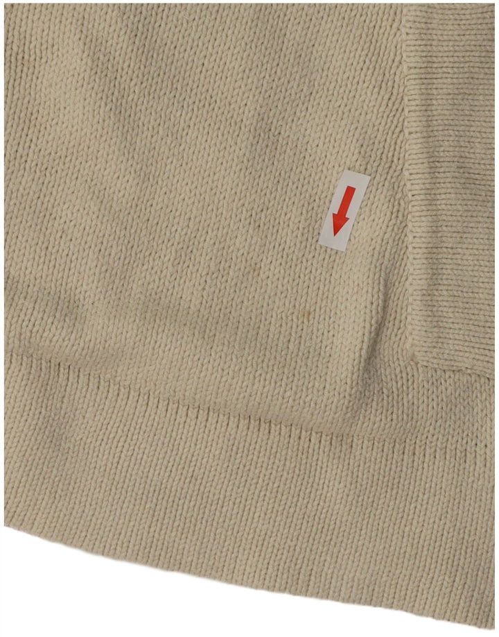 Joules Damen-Pullover mit Schalkragen, Gr. 8, gebrochenes Weiß