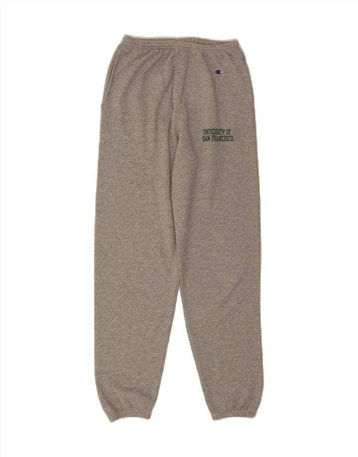 CHAMPION Mens Graphic Tracksuit Trousers Joggers Small  Grey Cotton Vintage Champion and Second-Hand Champion from Messina Hembry 