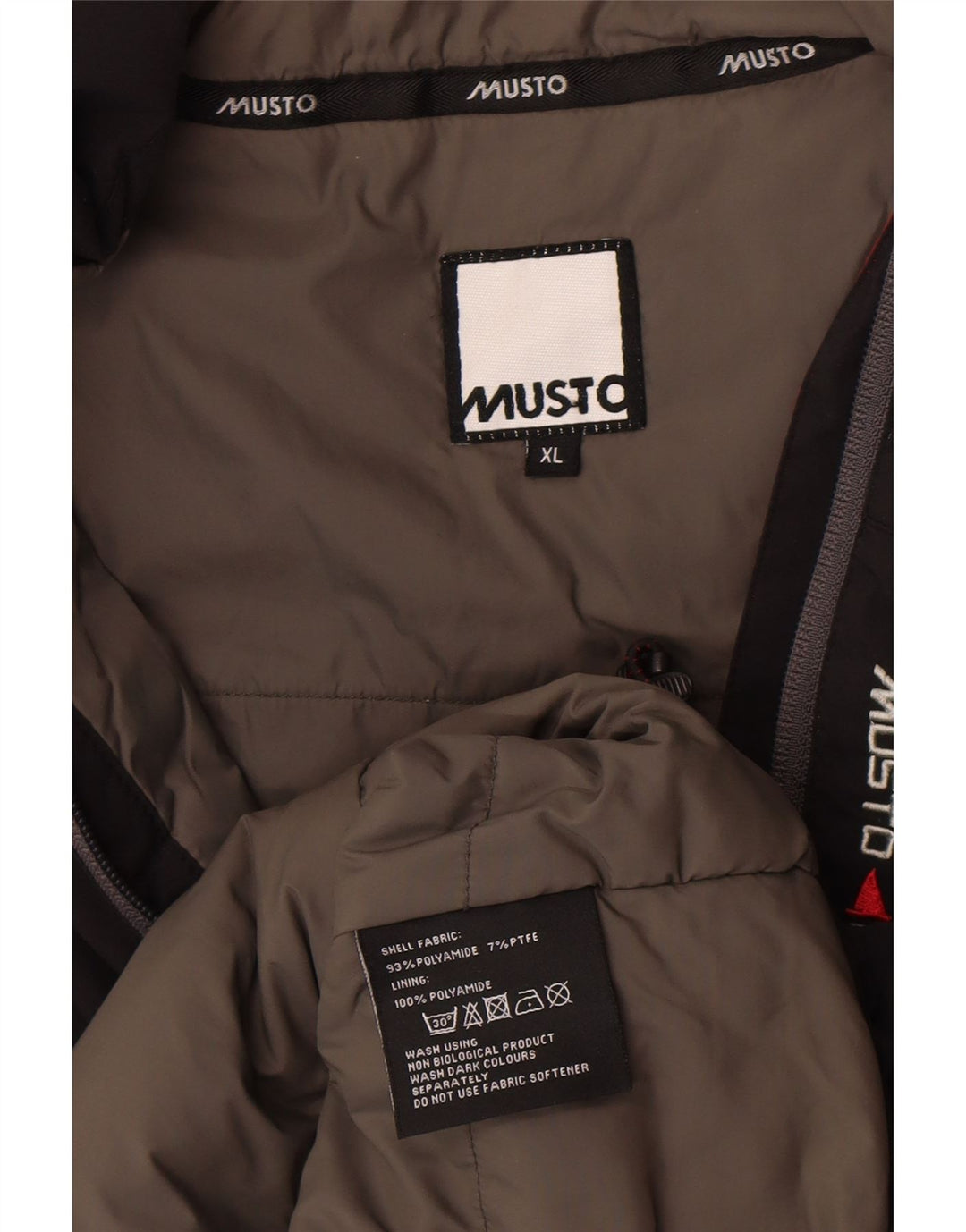 Musto Herren Wattierte Weste UK 42 XL Schwarz Polyamid