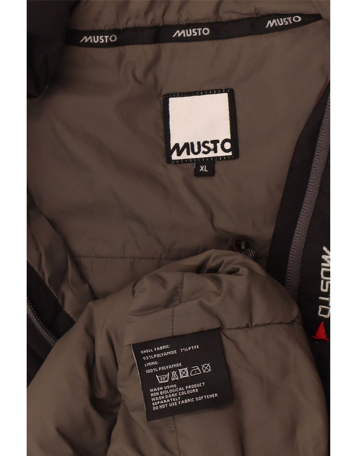 Musto Herren Wattierte Weste UK 42 XL Schwarz Polyamid
