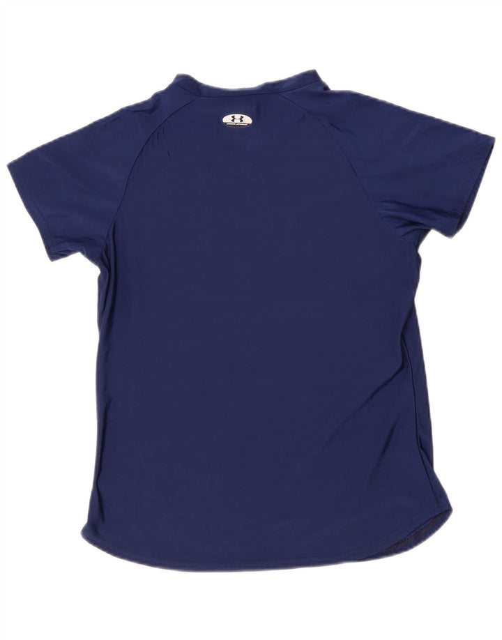 Under Armour Damen T-Shirt Top Small Marineblau Polyester