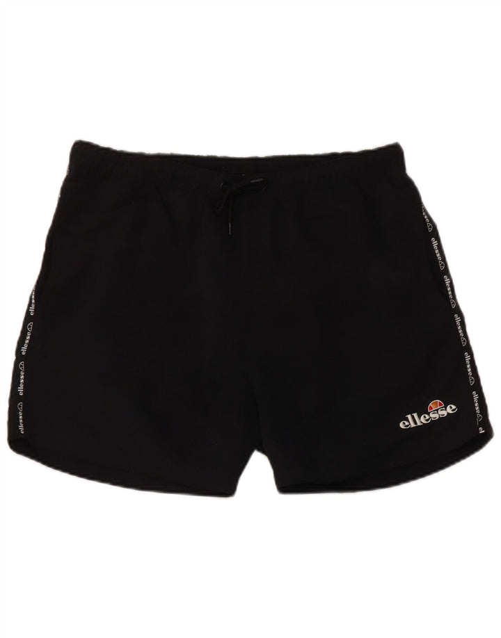 Ellesse Herren Badeshorts mit Grafik, Größe S, Schwarz, Polyester