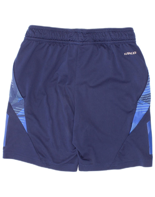 Adidas Aeroready Sportshorts für Jungen, 9–10 Jahre, Marineblau, Farbblock