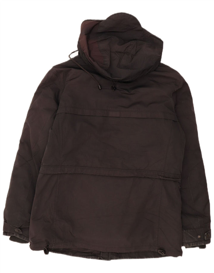 Zara Herren-Jacke mit Kapuze, gepolstert, UK 40, Größe L, Schwarz, Polyester