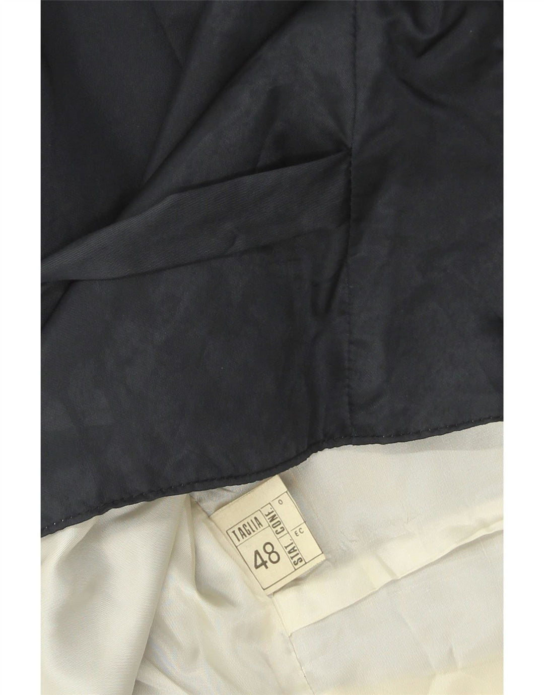 Vintage Herren Weste IT 48 Medium Marineblau Nadelstreifen
