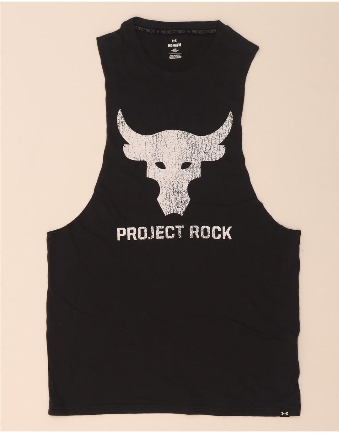 Under Armour Herren Graphic Vest Top Mittelschwarze Baumwolle
