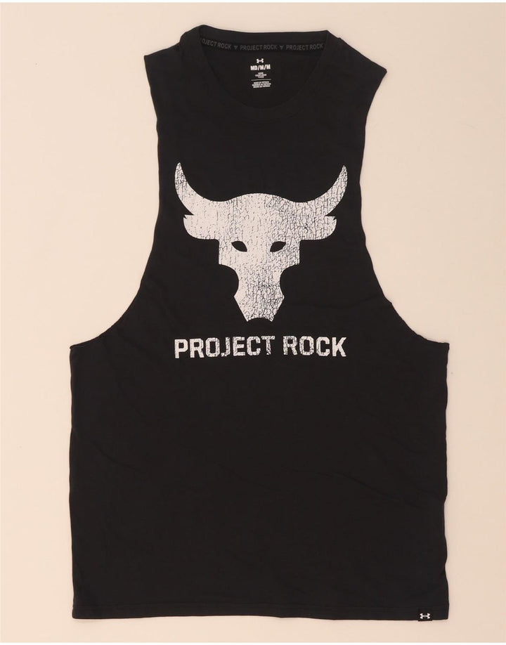 Under Armour Herren Graphic Vest Top Mittelschwarze Baumwolle