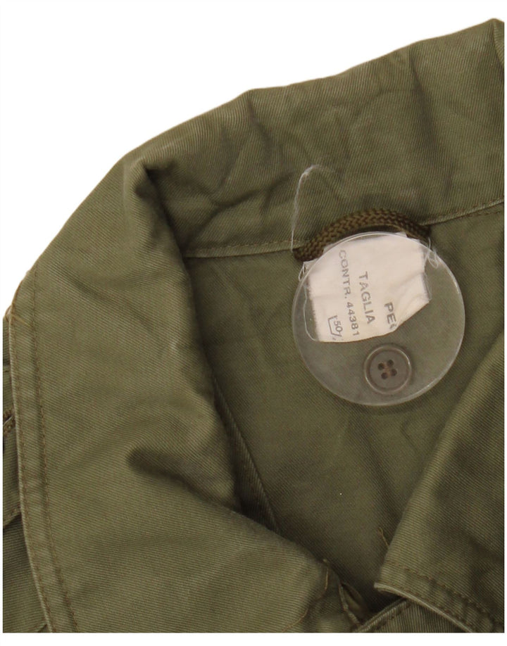 Vintage Herren Militärmantel UK 42 XL Khaki