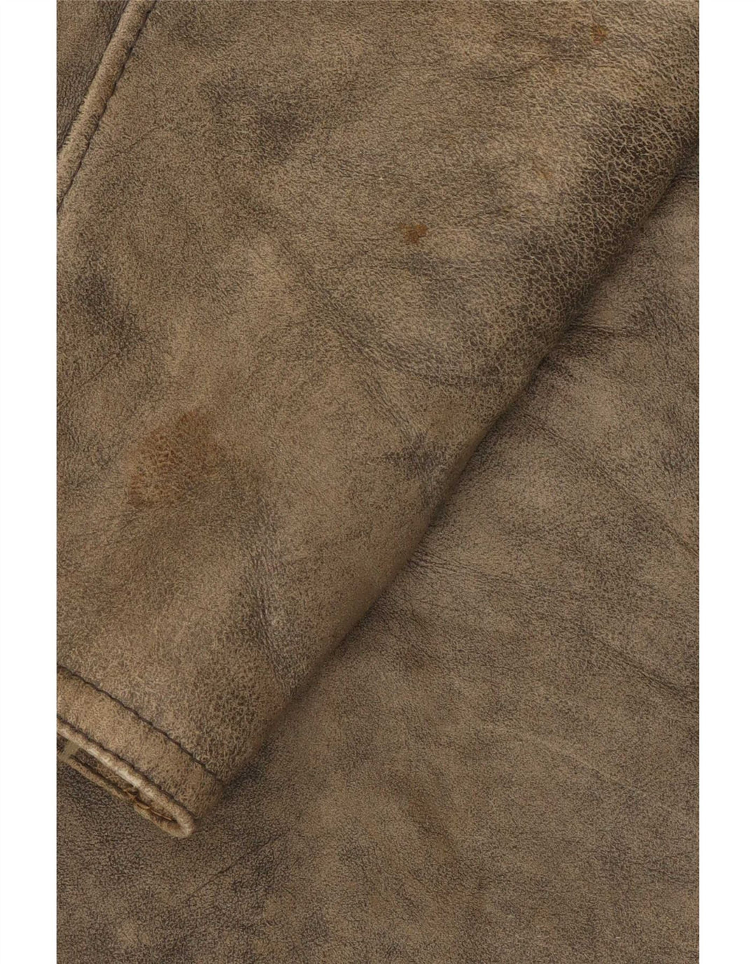 Vintage Damen Shearling Jacke IT 46 Large Grau