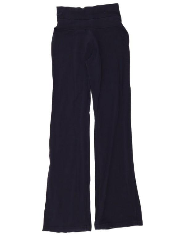 Fila Damen Flare-Trainingshose, Größe S, Marineblau, Baumwolle, UK 10