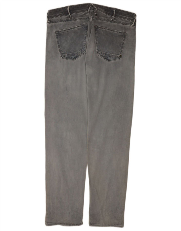 Cycle Damen Slim Jeans W33 L30 Graue Baumwolle