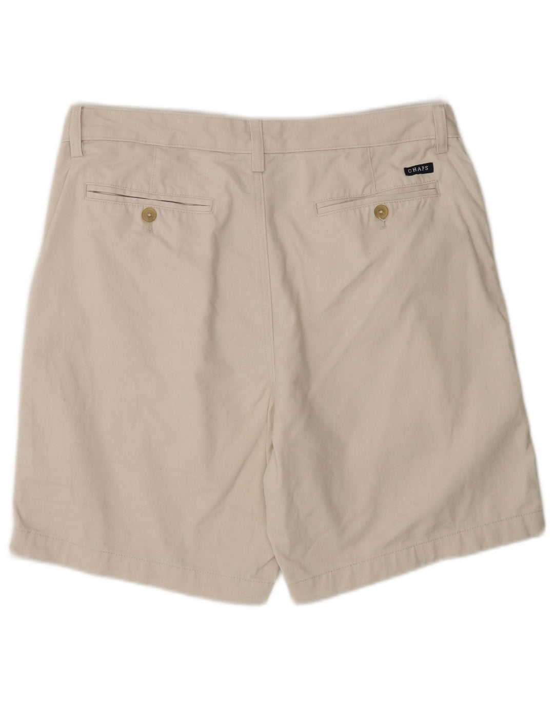 Chaps Herren-Chinoshorts W34, Größe L, Beige, Baumwolle