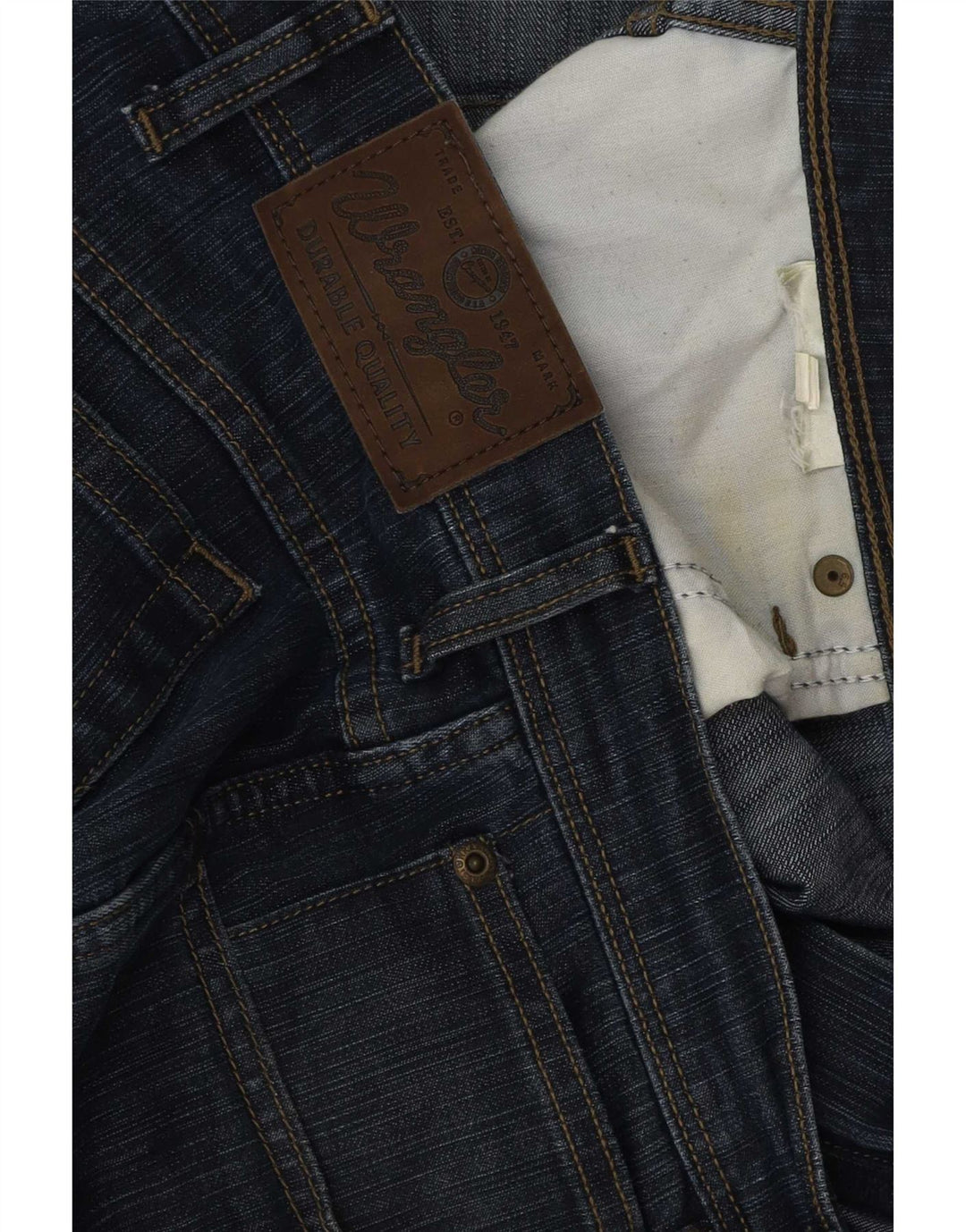 Wrangler Herren Straight Jeans W42 L32 Blau