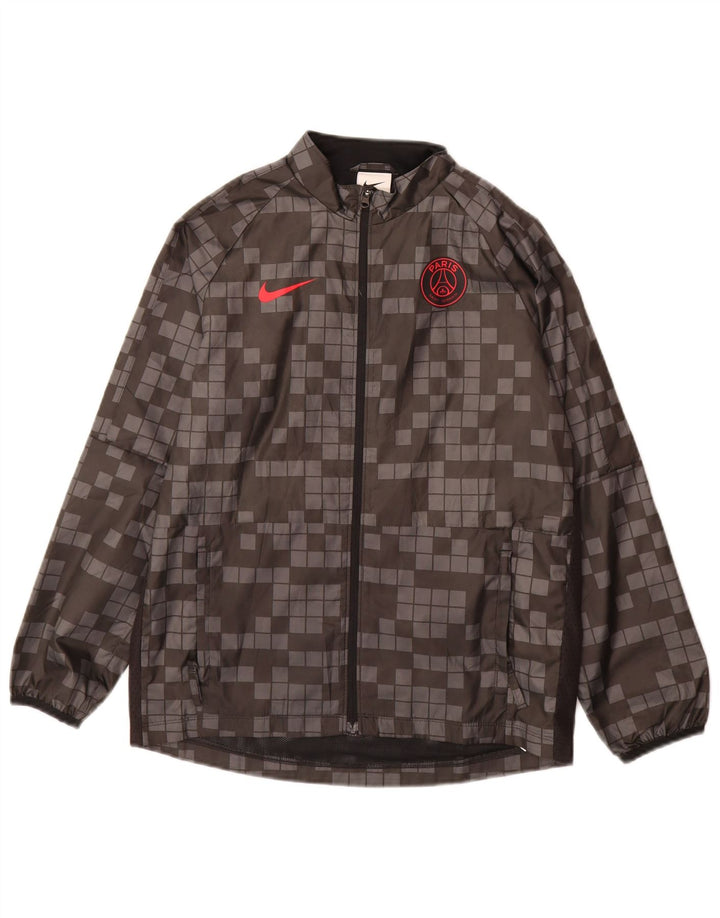 Nike Jungen Paris Saint-Germain Trainingsanzug-Oberteiljacke, 12–13 Jahre, Größe L, Grau