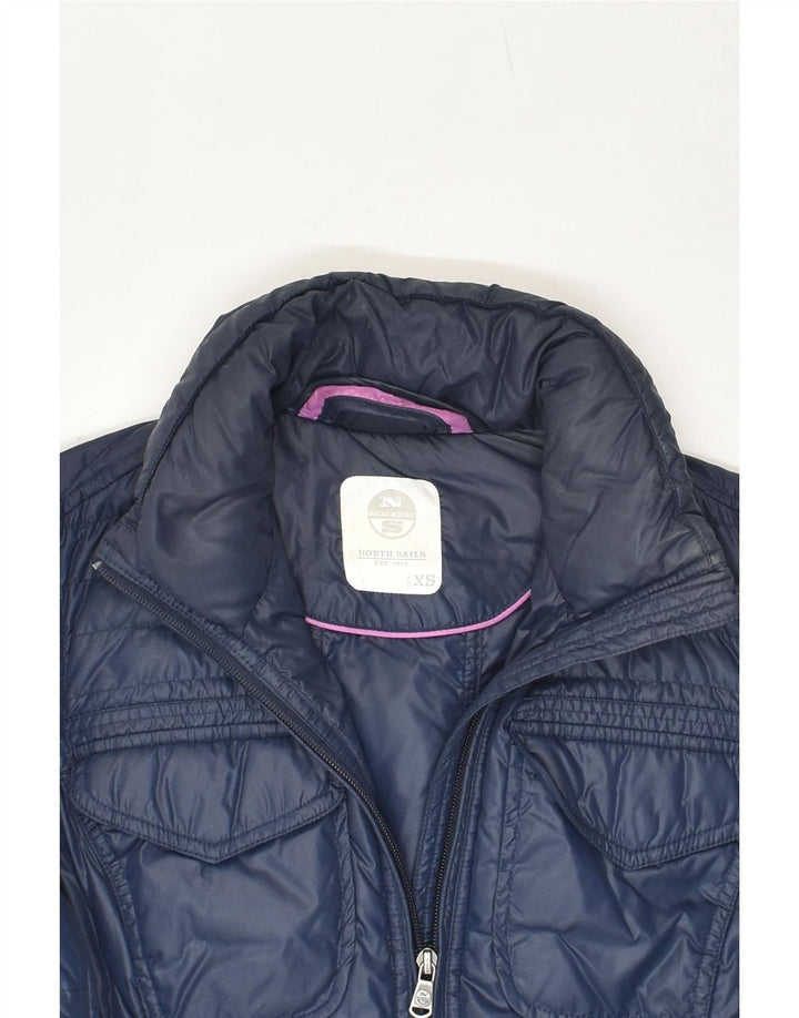 NORTH SAILS Damen Wattierte Jacke UK 6 XS Marineblau Polyester