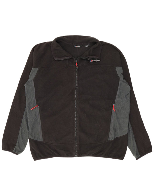 Berghaus Herren Fleecejacke UK 42 XL Schwarz Colourblock Polyester