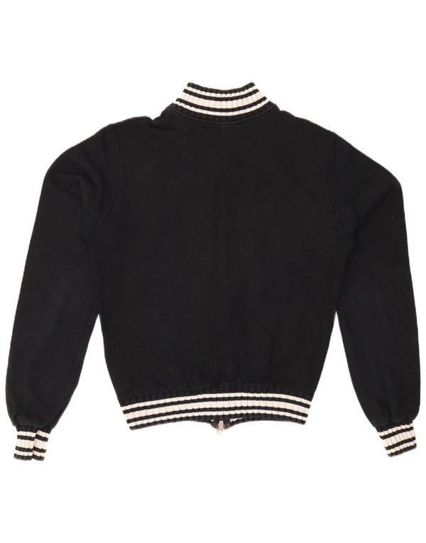 PUMA Damen Trainingsanzug Top Jacke UK 18 XL Schwarz Baumwolle