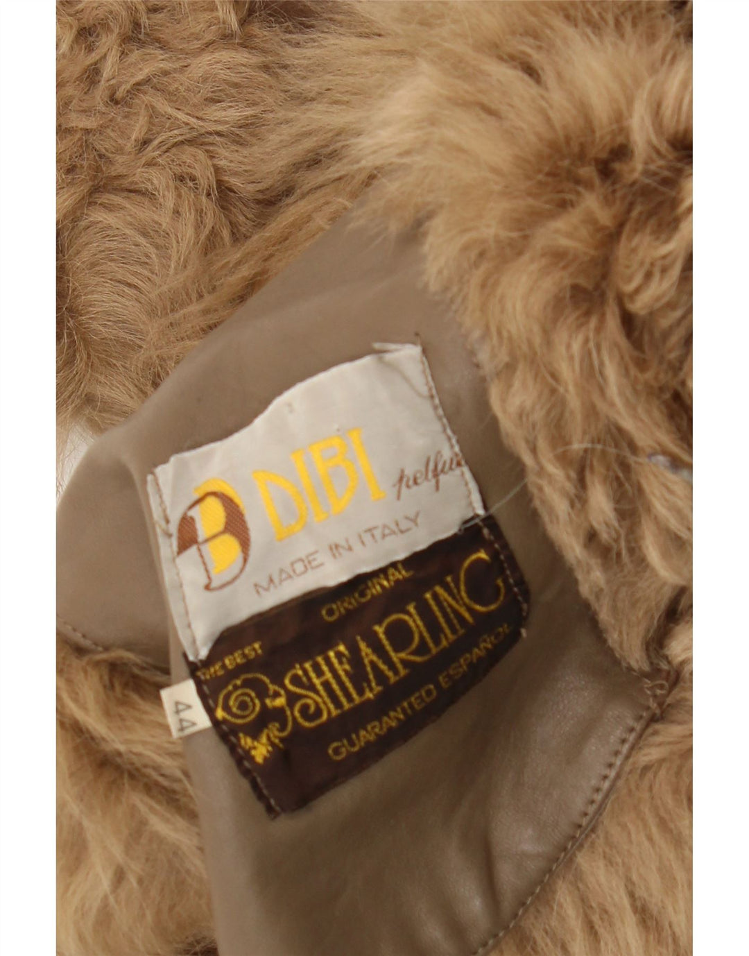 Dibi Damen Shearling-Mantel IT 44 Medium Beige Shearling