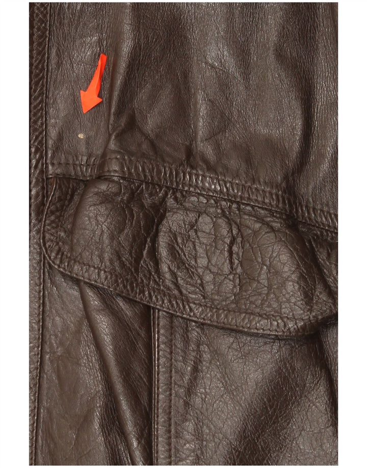 Vintage Herren Lederjacke UK 40 Large Braun