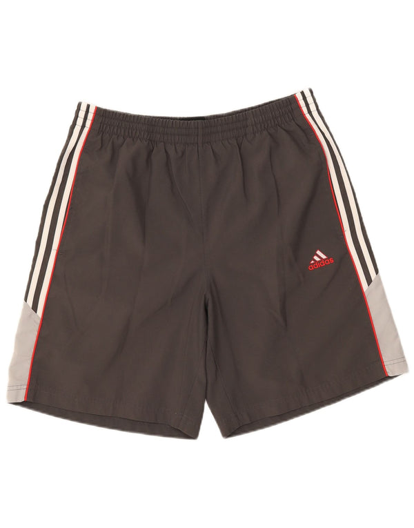 Adidas Herren Climalite Sportshorts, großes graues Colourblock-Polyester