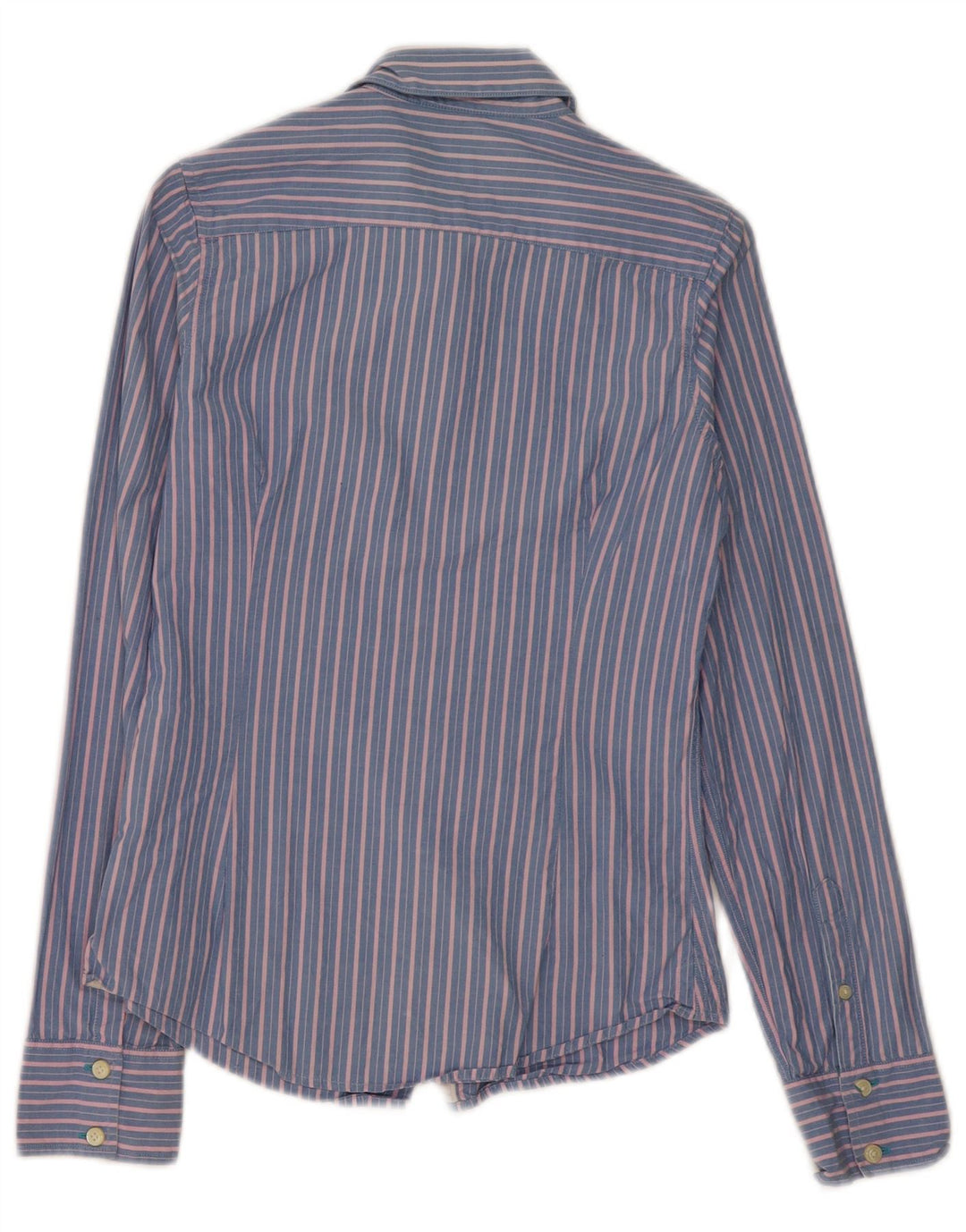 Jack Wills Damenhemd UK 8 Small Blau gestreift aus Baumwolle