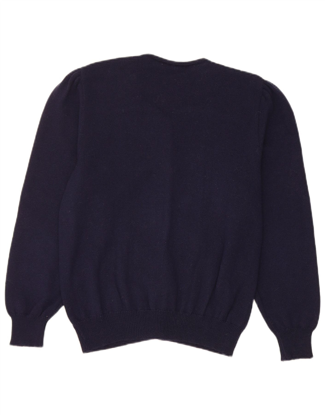 Vintage Damen Cardigan Pullover UK 14 Medium Marineblau