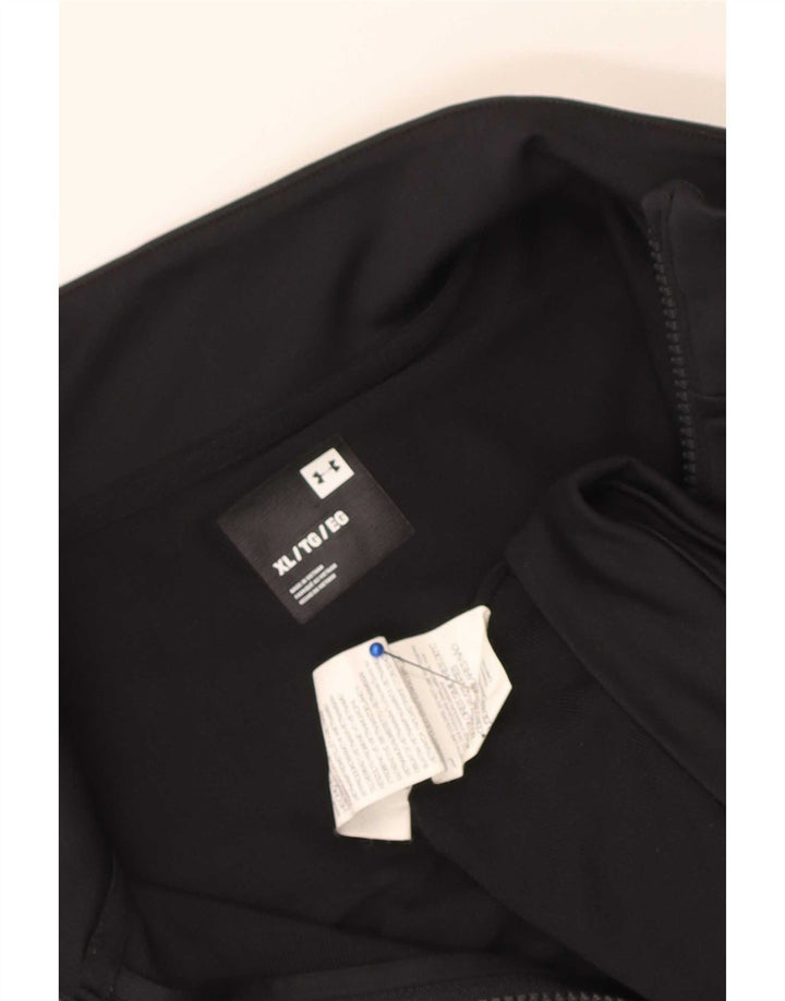Under Armour Herren-Trainingsanzug-Top-Jacke XL, schwarzes Farbblock-Polyester