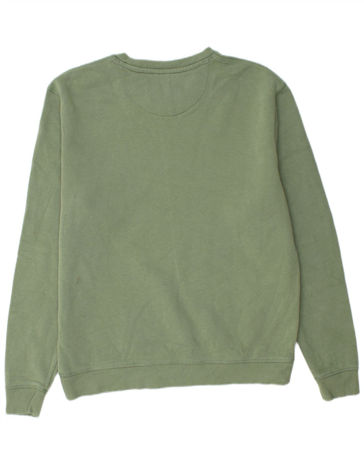 Jack Wills Herren-Sweatshirt-Pullover aus mittelgrüner Baumwolle