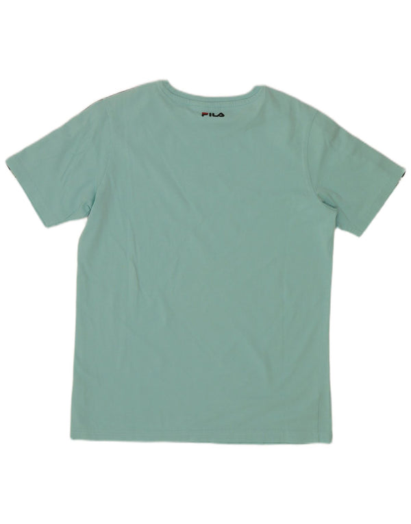 Fila T-Shirt mit Grafik für Jungen, 13–14 Jahre, Türkis, Farbblock