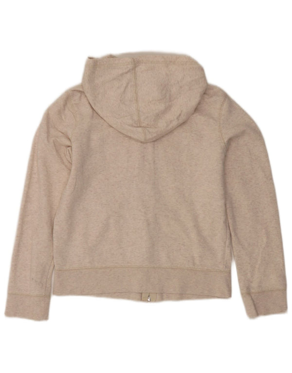 Gap Mädchen-Kapuzenpullover mit grafischem Reißverschluss, 14–15 Jahre, 2XL, beige Baumwolle