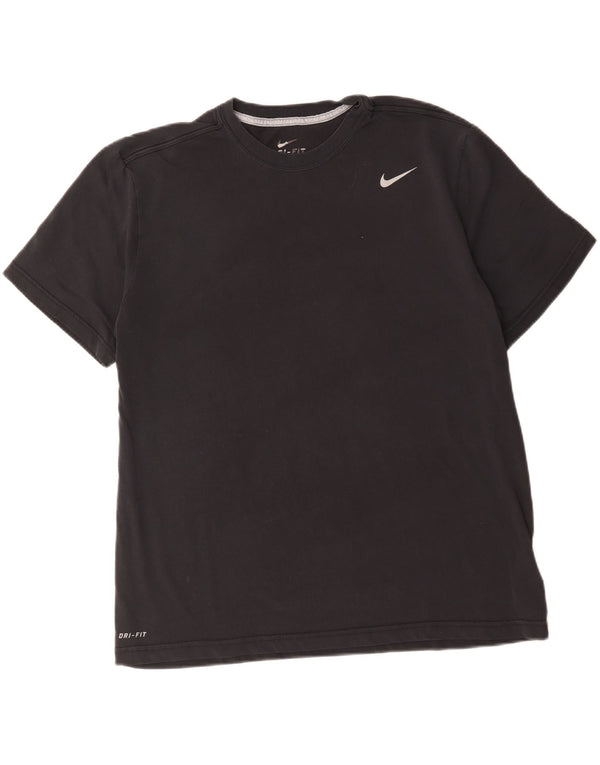 Nike Herren Dri Fit T-Shirt Top XL Schwarz Baumwolle