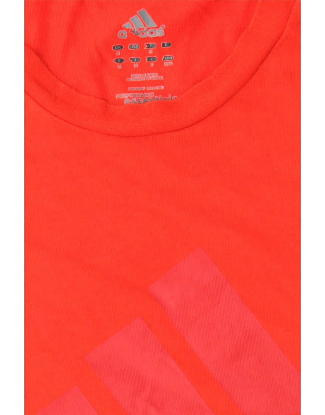 ADIDAS Mens Climalite Graphic T-Shirt Top Medium Red Cotton Vintage Adidas and Second-Hand Adidas from Messina Hembry 