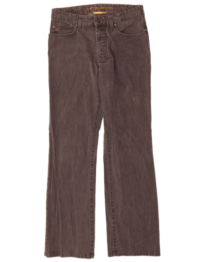 Camel Active Herren Bootcut Freizeithose W34 L34 Graue Baumwolle