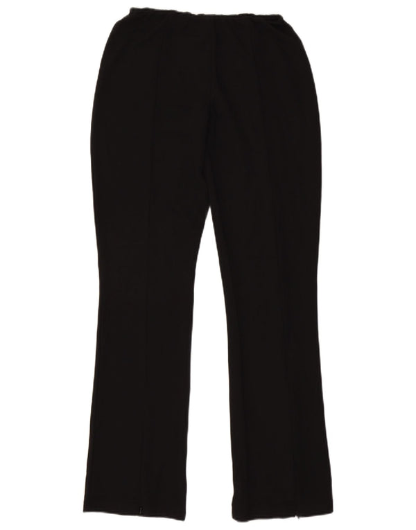 Topshop Damen Bootcut Freizeithose UK 10 Small W26 L32 Schwarz Klassisch