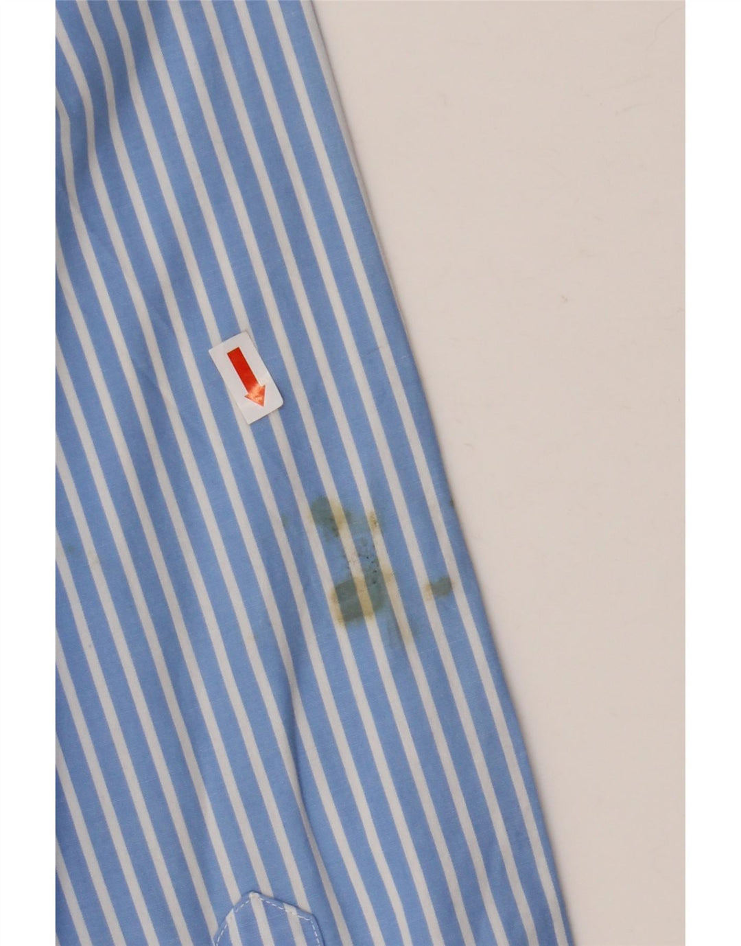 TOMMY HILFIGER Herrenhemd mittelblau gestreift aus Baumwolle