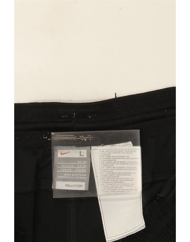 Nike Herren-Sportshorts, groß, schwarzes Farbblock-Polyester