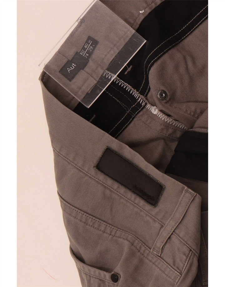 Marks & Spencer Herren Autograph gerade geschnittene Hose W40 L25 Grau