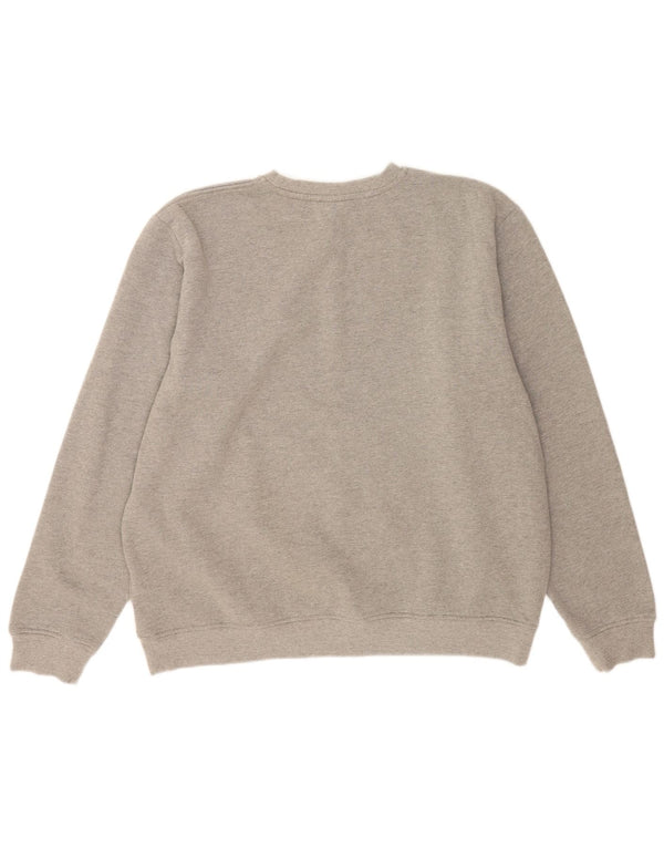 Kappa Herren Sweatshirt Pullover 2XL Grau Baumwolle