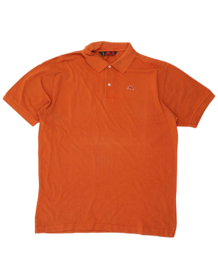 KAPPA Herren Poloshirt 2XL Orange Baumwolle