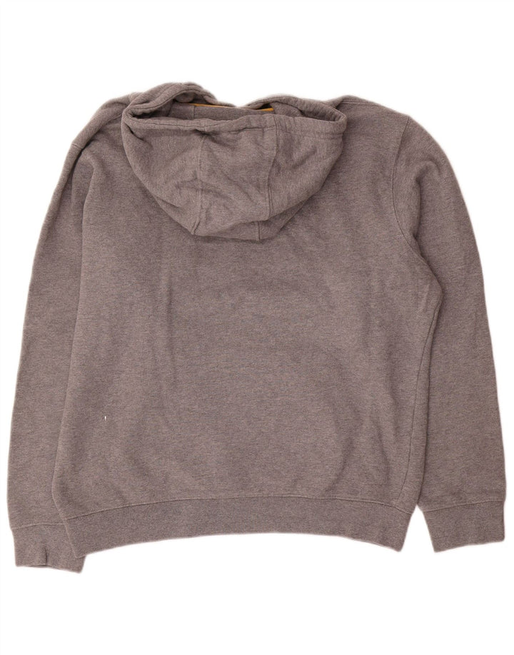 CAT Herren-Kapuzenpullover mit Grafik, groß, graue Baumwolle
