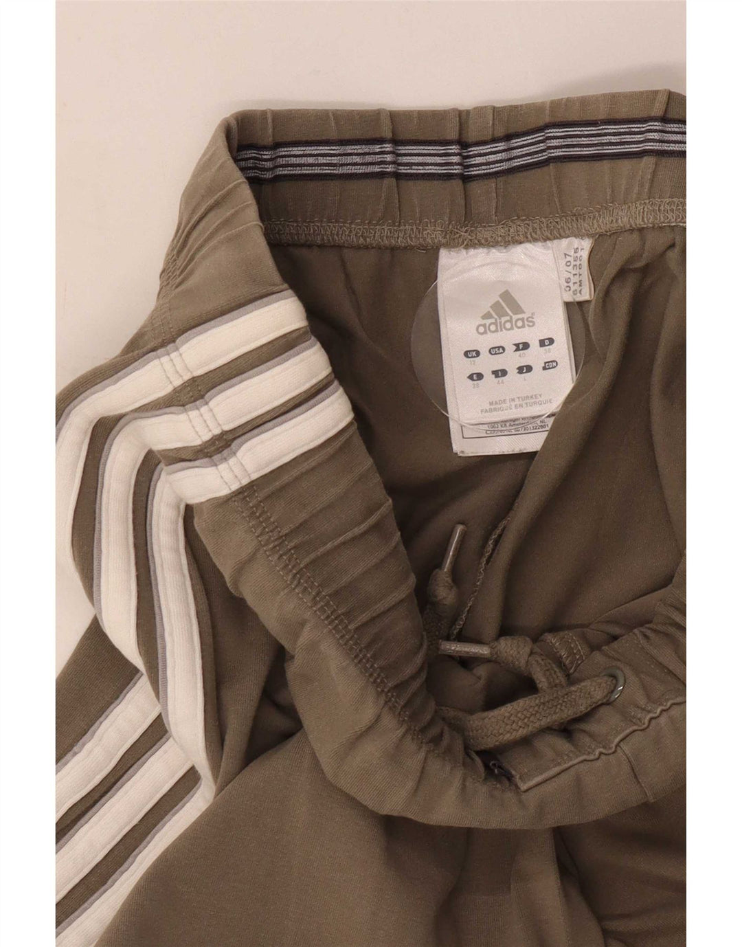 Adidas Damen-Trainingshose, UK 12, mittlere Khaki-Baumwolle