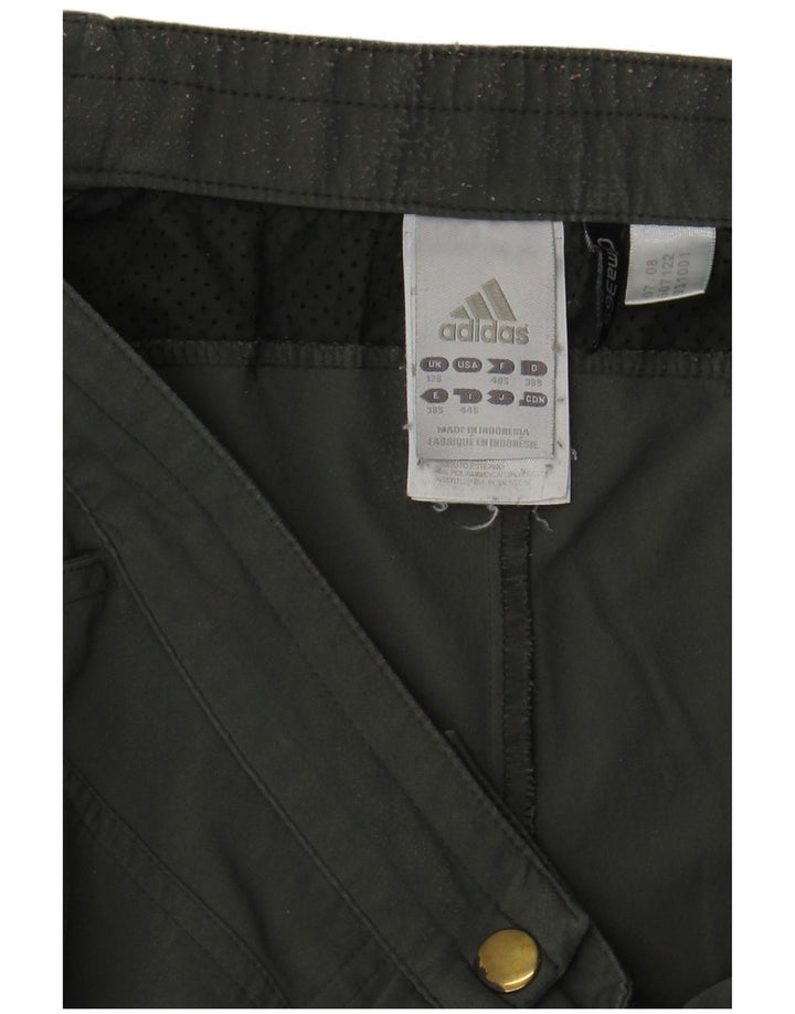 Adidas Damen Cargo-Windbreaker-Hose, UK 12, Mittelgrau, Farbblock