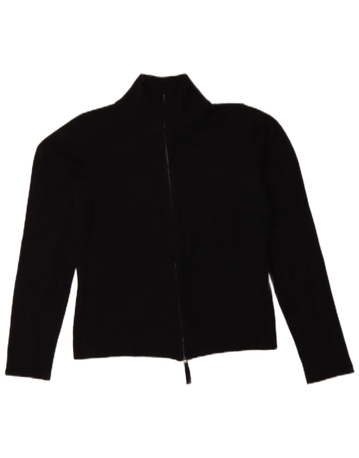 Zara Damen-Cardigan-Pullover UK 14 Large Schwarz Rayon