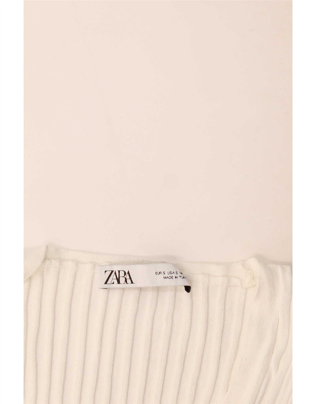 Zara Damen Weste Top UK 8 Small Weiß